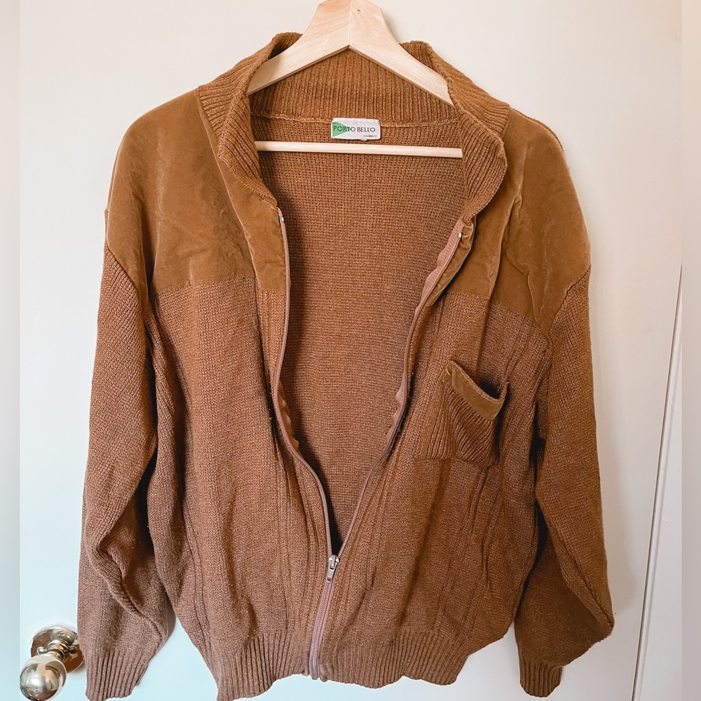 Vintage Corduroy retro brown pullover 🤎